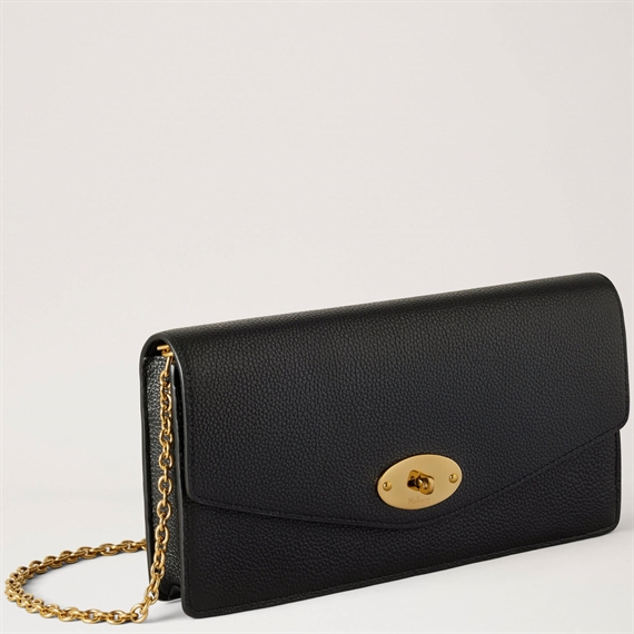 Mulberry Darley Clutch Black Small Classic Grain